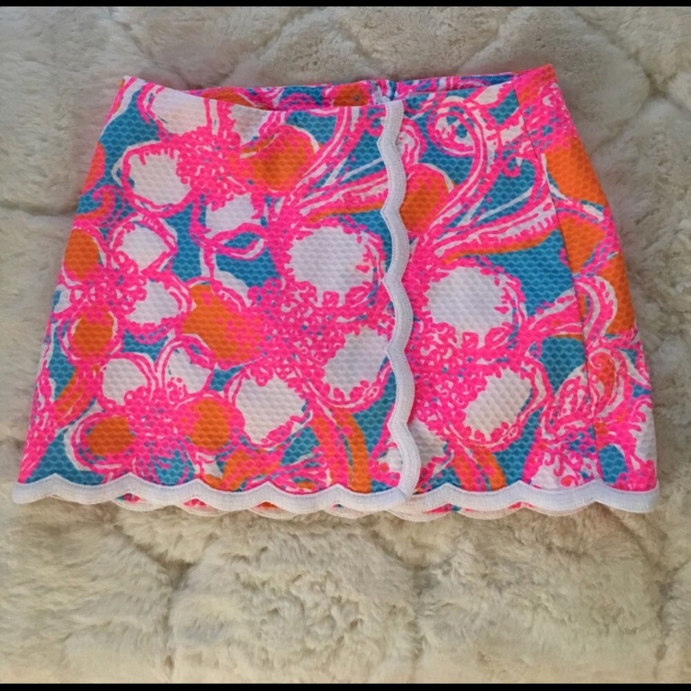 Lilly Pulitzer scalloped skirt
